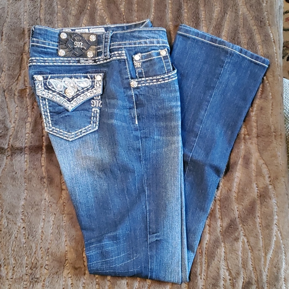 Miss Me mid-rise bootcut jeans sz 28